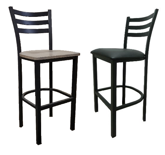 Sedona Metal Stool w\/Wood or Upholstered Seat, Various Heights